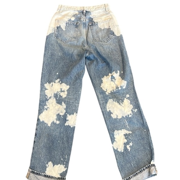 PACSUN 90’s Boyfriend Jeans Woman’s Size 27 High Rise Acid Bleached - Picture 2 of 6